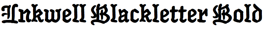 Inkwell Blackletter Bold