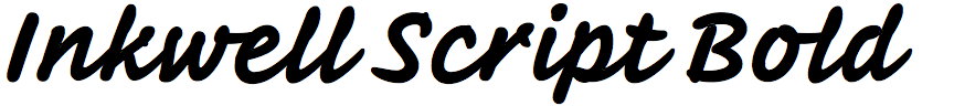 Inkwell Script Bold