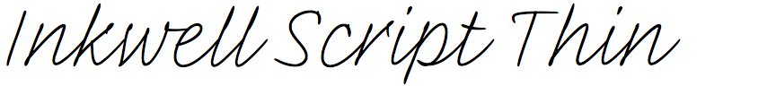 Inkwell Script Thin