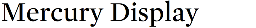 Mercury Display