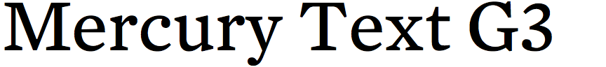 Mercury Text G3