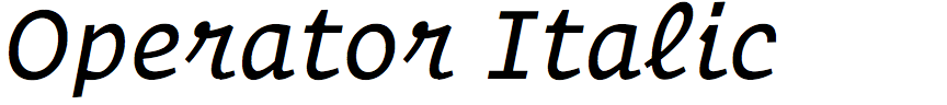 Operator Italic