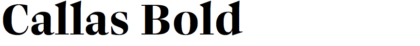 Callas Bold
