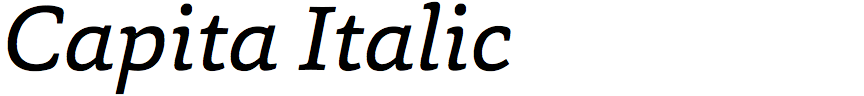 Capita Italic