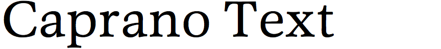 Caprano Text