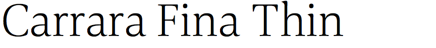 Carrara Fina Thin