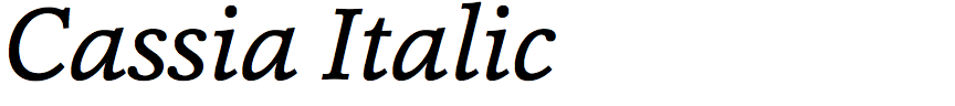 Cassia Italic