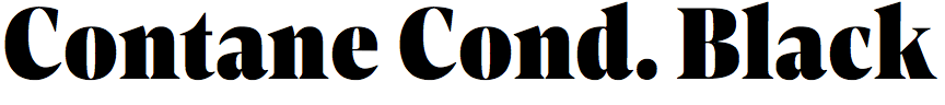 Contane Condensed Black