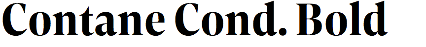 Contane Condensed Bold