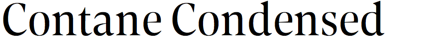 Contane Condensed