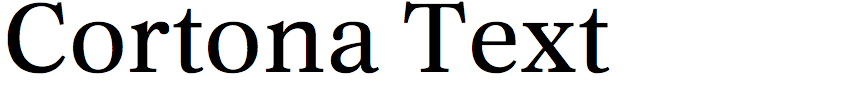 Cortona Text
