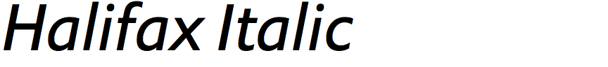 Halifax Italic