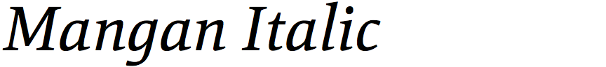 Mangan Italic