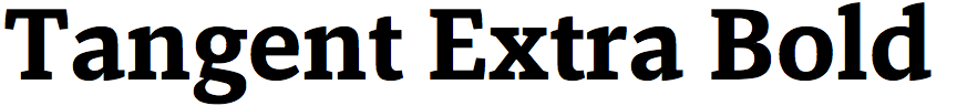 Tangent Extra Bold (Hoftype)