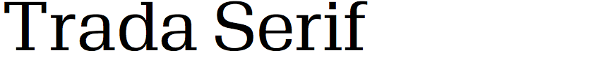 Trada Serif