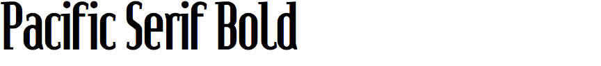 Pacific Serif Bold