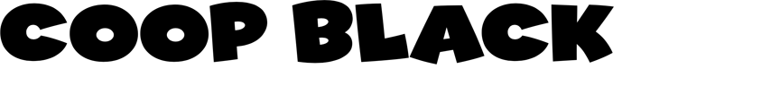 Typography of Coop Black