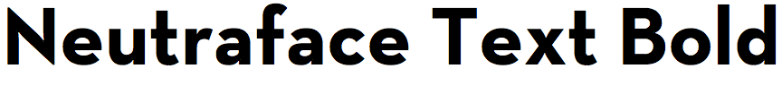 Neutraface Text Bold