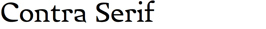 Contra Serif