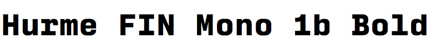 Hurme FIN Mono 1b Bold