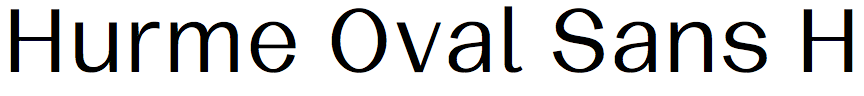 Hurme Oval Sans High Contrast