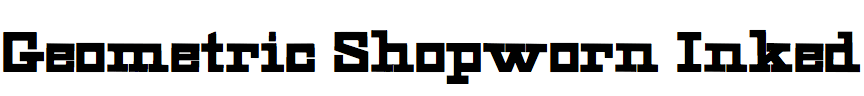Geometric Shopworn Inked (HWT)