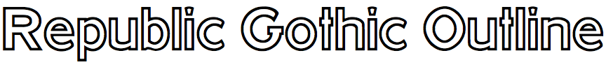 Republic Gothic Outline
