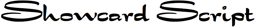 Showcard Script