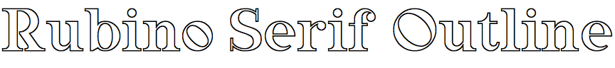 Rubino Serif Outline