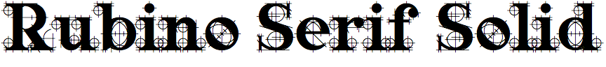 Rubino Serif Solid