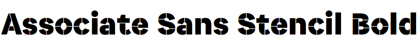 Associate Sans Stencil Bold