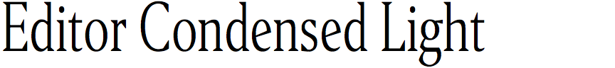 Editor Condensed Light (ITF)