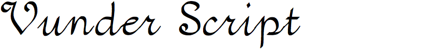 Vunder Script