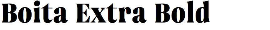 Boita Extra Bold