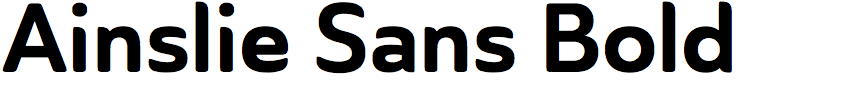 Ainslie Sans Bold