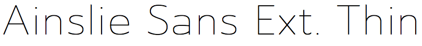 Ainslie Sans Extended Thin