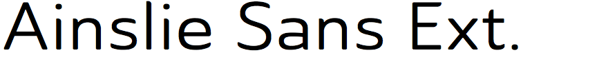 Ainslie Sans Extended