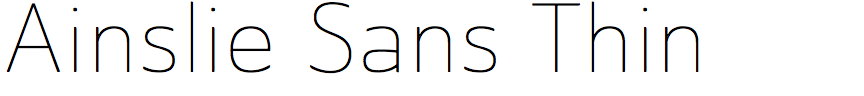 Ainslie Sans Thin