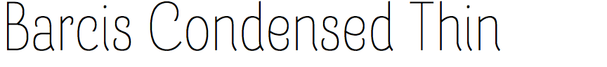 Barcis Condensed Thin