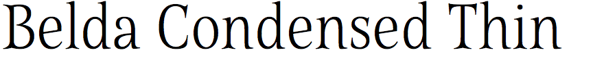 Belda Condensed Thin