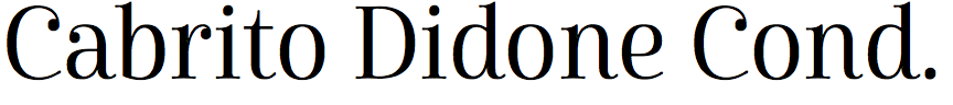 Cabrito Didone Condensed