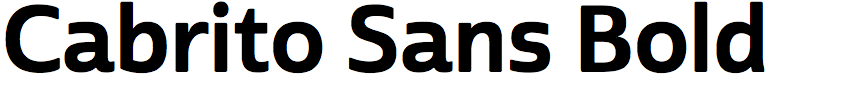 Cabrito Sans Bold