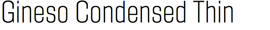 Gineso Condensed Thin