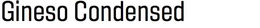Gineso Condensed