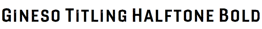 Gineso Titling Halftone Bold