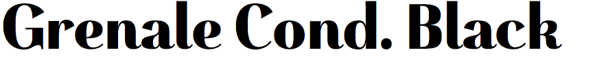 Grenale Condensed Black