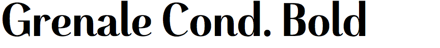 Grenale Condensed Bold