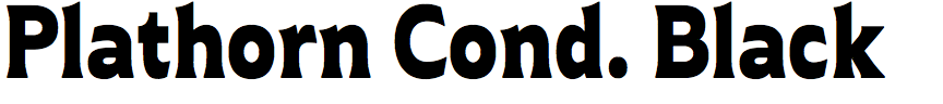 Plathorn Condensed Black