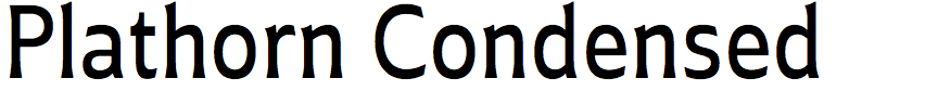 Plathorn Condensed