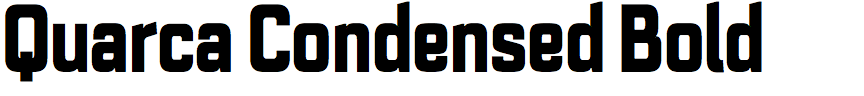 Quarca Condensed Bold